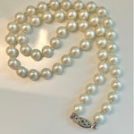 Macy's Vintage Macy’s Hand Knotted Glass Pearl Necklace Photo 0