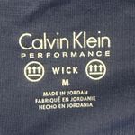 Calvin Klein  Workout Leggings Size M Blue Striped Activewear Athleisure Yoga Photo 5