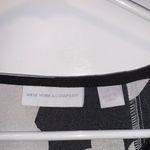 NY & Company navy blue & white floral blouse Photo 2