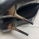 Burberry Sharnford Ankle Boots Open Toe Booties Buckle Leather Heels 38 1/2 Photo 3