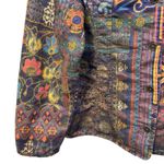 Chico's Vintage  Patchwork Jacket Womens Size 2 Artsy Boho Coat Tapestry Floral Photo 5