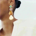 ZARA No longer in stock  medal piece earrings Photo 1