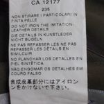 Sportmax Womens Pencil Skirt Olive Green Brown Knee Length Faux Leather Trim 8 Photo 6