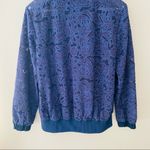 Anthropologie Elevenses by Anthro. Lace Zip Up Jacket Purple/Blue Sz XS Photo 9