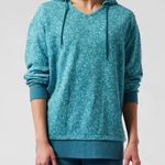 Athleta  Woman's Teal Blue Hooded Sweatshirt Size Medium Photo 0