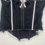 Modern Movement Womens Bustier Bra Black White Underwire Size 36C Photo 6