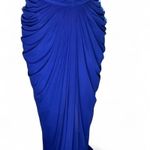 Cache  blue ruched maxi dress Photo 1