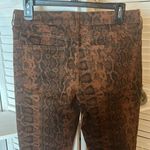 a.n.a NWT A New Approach Perfect Skinny Jeans Mid Rise Brown Snake Skin Photo 6