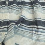 Beach Lunch Lounge Striped Button Front Top Photo 4