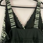 Fresh Water Swim Dress Size 22W Zebra Print Silver Black One Piece Bikini Photo 5