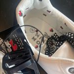 Disney White and Black Sneakers with Minnie Mouse Design women’s size 8 new Photo 3