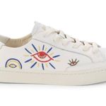 Soludos NEW  Ibiza Look Embroidered Leather Sneakers Boho Anthropologie‎ Womens 6 Photo 0
