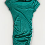Michael Stars  Maternity Ruched Green Tee‎ Shirt Top One Size Women's Photo 0