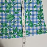 Pro Tour Short Sleeve Gingham Floral Golf Polo Size Small Green Photo 8