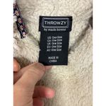 Throwzy Marlo Lorenz Oversized Sherpa Fleece Poncho Hoodie Boho Cream One Size Tan Size undefined Photo 4