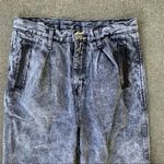 Vintage 80s Coda black acid wash high rise taper ankle pleated moto jeans Size 28 Photo 2