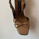 Etienne Aigner Vintage Gold Leather Kitten Heels Photo 1