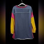 Natural Life Vibrant Sweater Dress Raw Hems Photo 14