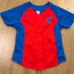Nike  Womens Chicago Cubs Red Blue Jersey sz Medium 8-10 Photo 0