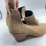 Rebecca Minkoff  Tan Suede Leather Studded D’orsay Ankle Boots Womens 6 Booties Photo 7