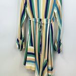 Wild Honey Striped Wrap Front Asymmetric Dress Size Medium Photo 8