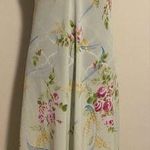 Oscar de la Renta EUC Green & Pink Floral Lingerie Slip Dress size small Photo 0