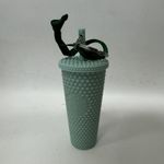 Starbucks  Teal Studded Mini Tumbler Keychain Ornament NIB Photo 2