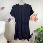 ZARA  Black Button-up Blouse Mini Dress - Size - Medium Photo 1