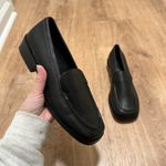 Open Edit  | Women's Black Faux Leather Square Toe Business Loafer Shoes, 6.5M Photo 1