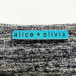 Alice + Olivia  Puff Sleeve Sweater Thick Knit Heather Gray Women’s Size L Photo 4