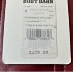 Boot Barn Red Leather Corset Size M Photo 1