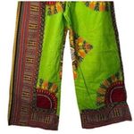 Jackpot Womens Boho Pants Size S High Rise Pull On Wide Leg Cotton Colorful NWT Brown Photo 5