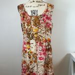 Sundance Floral Silk Dress Sleeveless V-Neck Casual Party Sundress Size 10 Photo 1