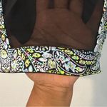 VSX Victoria's Secret Sport Paisley‎ Floral Print Mesh Cutout Crop Top Size M Blue Size M Photo 5