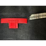 VTG Shamask Black Linen Floral Damask Pant Suit Bergdorf Goodman Sz 2 L/XL Size L Photo 3