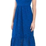Eyelet embroidered dress Blue Photo 0