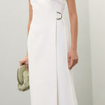 Ted Baker New! Molenaa Sleeveless Tailored Midi Wrap Dress Ivory US 6 $575 Photo 0