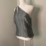 Jessica McClintock Collections black & silver one-shoulder top size 10 Photo 2