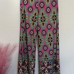 White mark boutique • Printed wide leg stretch jersey pants Pink Size M Photo 1