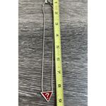 Guess Los Angeles Silver Women's Necklace Red Pendant Stamped Y2K RARE Photo 4