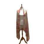 Boutique Floral Blanket Scarf Beige One Size Photo 7
