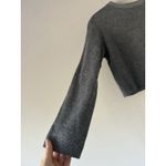 ZARA Women’s Cropped Dark Grey Knit Sweater Size Small Casual Cozy Photo 6