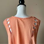 We The Free FREE PEOPLE | Orange Oversized Sleeveless Tee Sz XS Photo 6