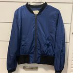 Anthropologie  Juneworthy Bomber Blue Jacket Photo 1