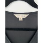 Lucky Brand  Sandwash Button Front Babydoll Blouse Jet Black XL NWT Photo 6