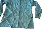 SheIn  Green Long Sleeve Button Down Shirt Dress Tunic‎ Top Small Photo 2