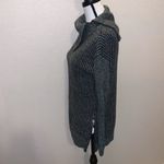 Leo & Nicole  colorful ribbed knit zip cowl neck sweater Photo 3