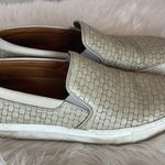 Aquatalia  Leather Bone Weave Slip On Sneakers 9 Photo 1