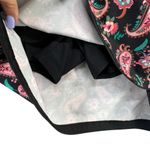 Lands End Board Skort Womens 4 Black Paisley Floral Quick Dry Active Swim Skirt Photo 4