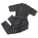 Everlane NWT The Fatigue Short-Sleeve Jumpsuit in Black Belted Cotton Utility 00 Photo 6